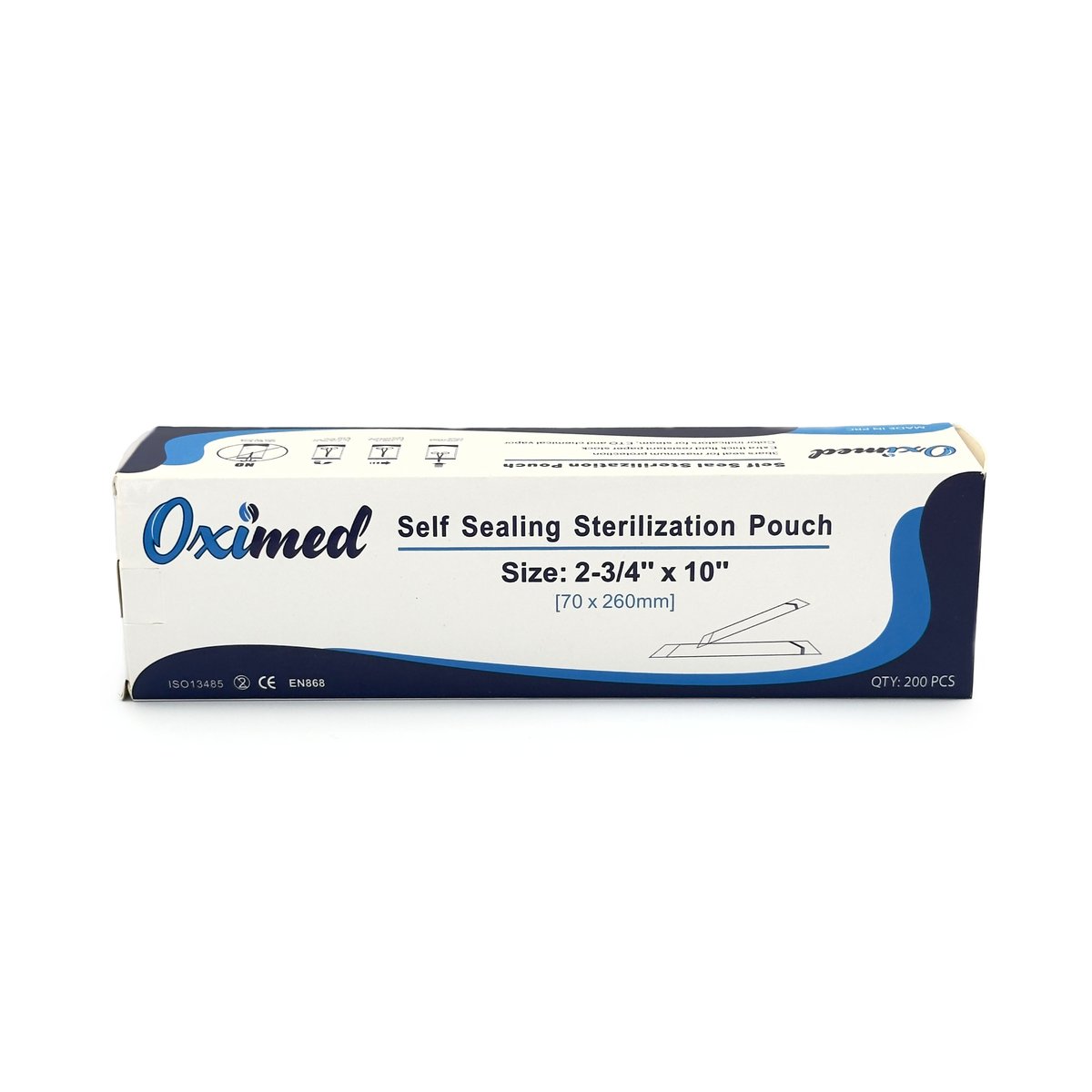Self Sealing Sterilization pouch- 70x260mm(2-3/4"X 10")-200 PCS/BOX