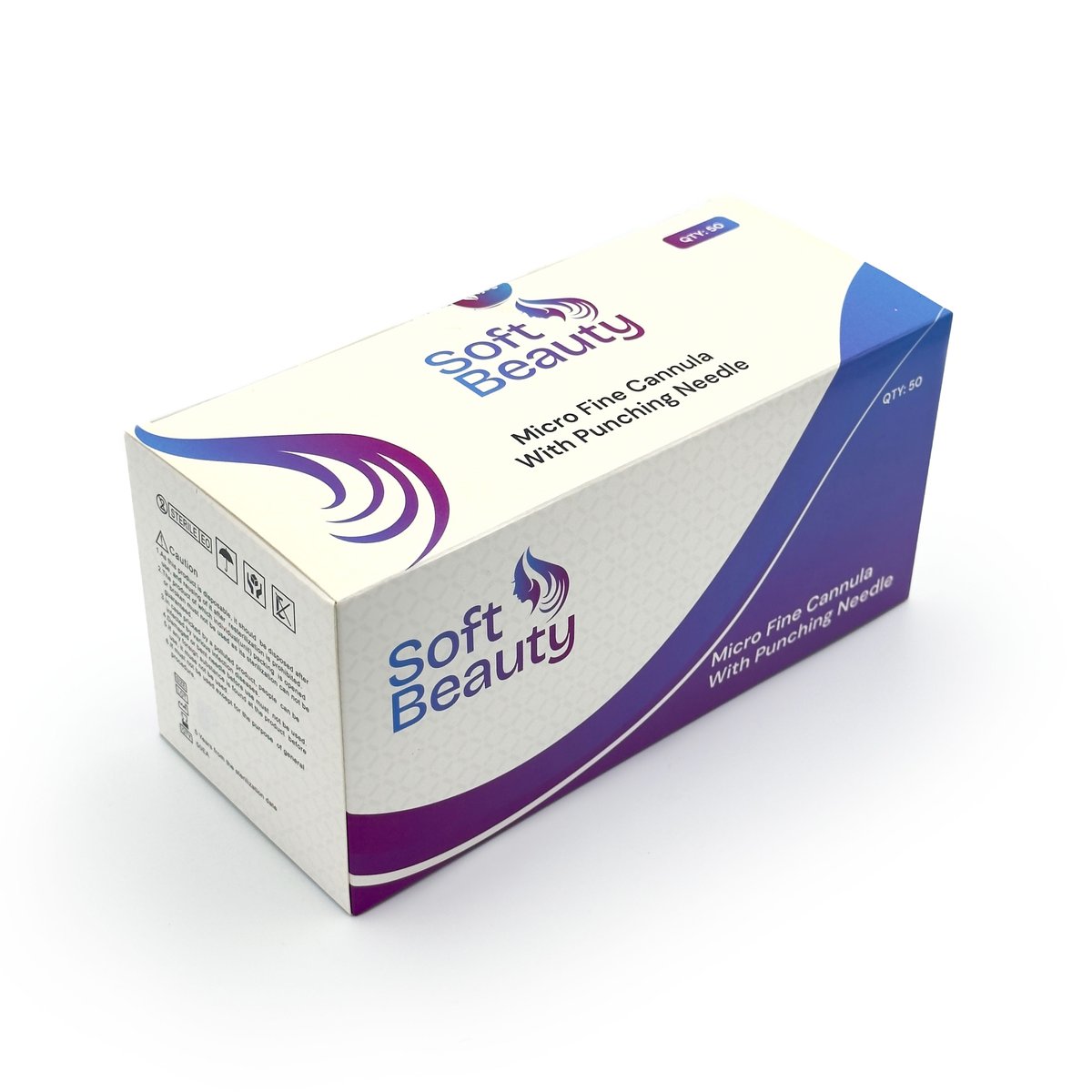 Derma Cannula /Blunt Tip Micro  Fine Cannula For Fillers    -25GX38mm -Pack of 50/BOX -Soft Beauty 
